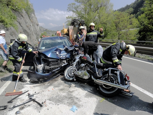car motorcycle crash